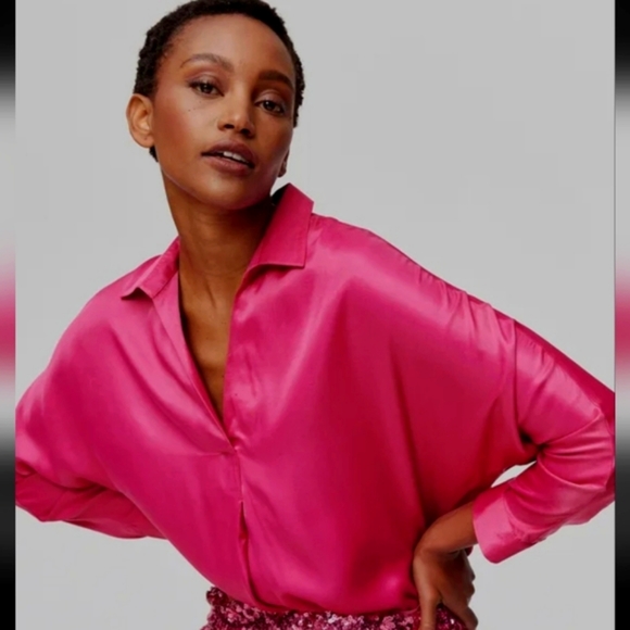 Promod Women's satin blouse - Picture 2 of 8